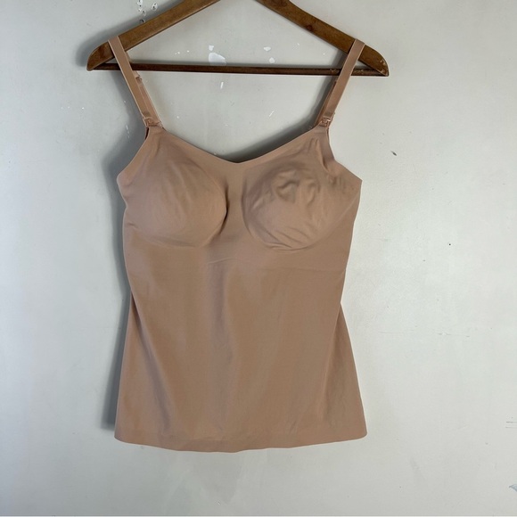 KNIX BlissFit Nursing Tank In Warm Sand Size L+ 36D 36DD 36DDD 36E Maternity - Picture 9 of 13